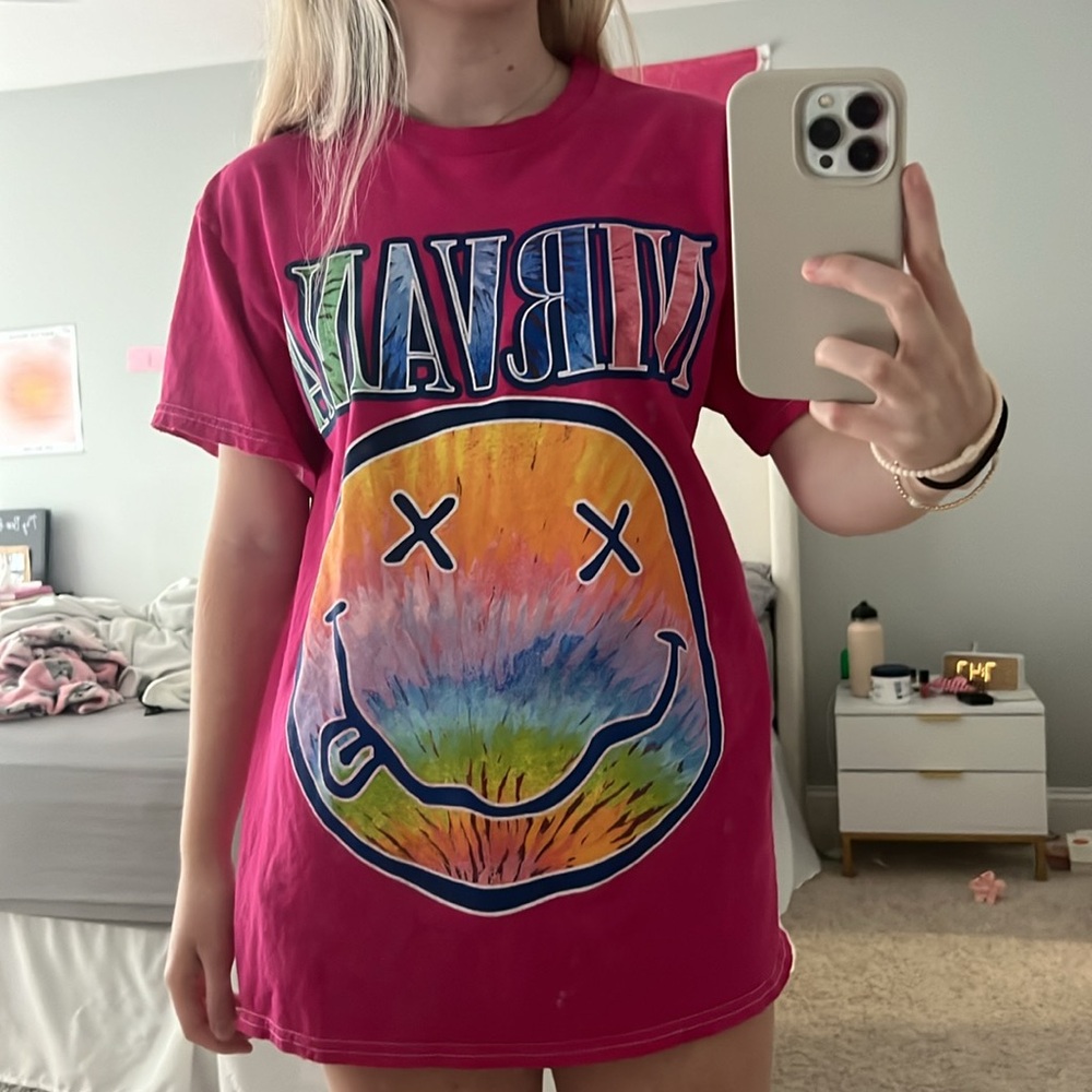 nirvana oversize tee